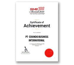 SME 100 Award 2020 - Cekindo